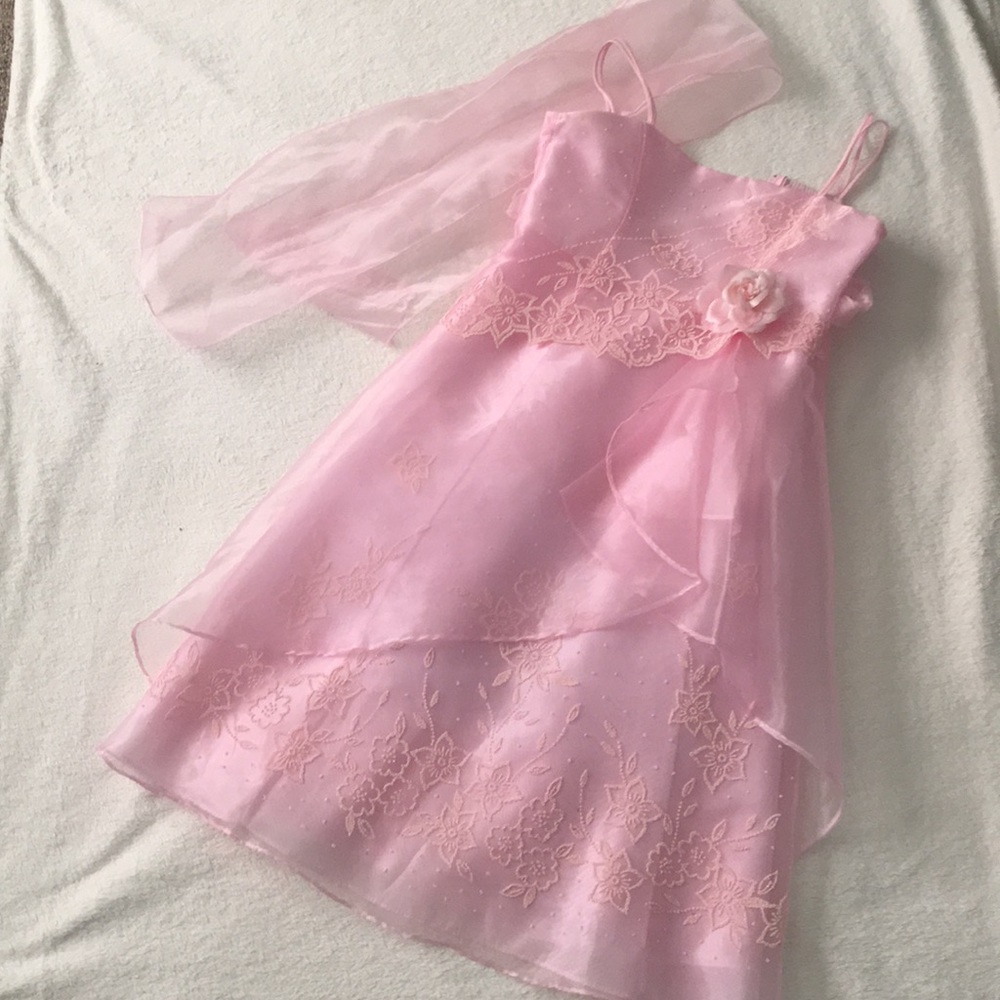 Junior Pink Pageant Dress